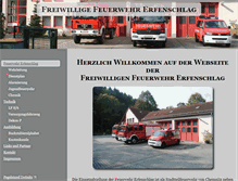 Tablet Screenshot of feuerwehr-erfenschlag.de